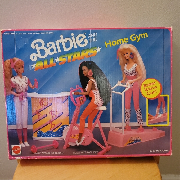 Vintage barbie and the all stars home gym (1991)
